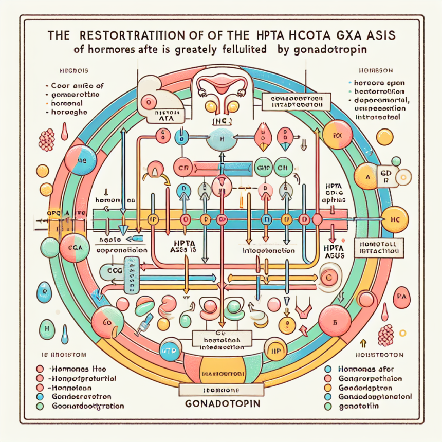 La récupération de l'axe HPTA après HCG est grandement facilitée par la Gonadotropine