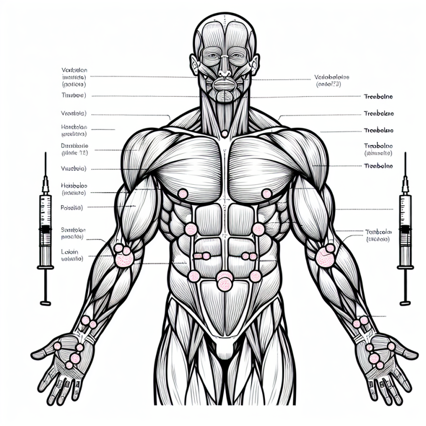 Caractéristiques des injections de trenbolone dans différentes parties du corps