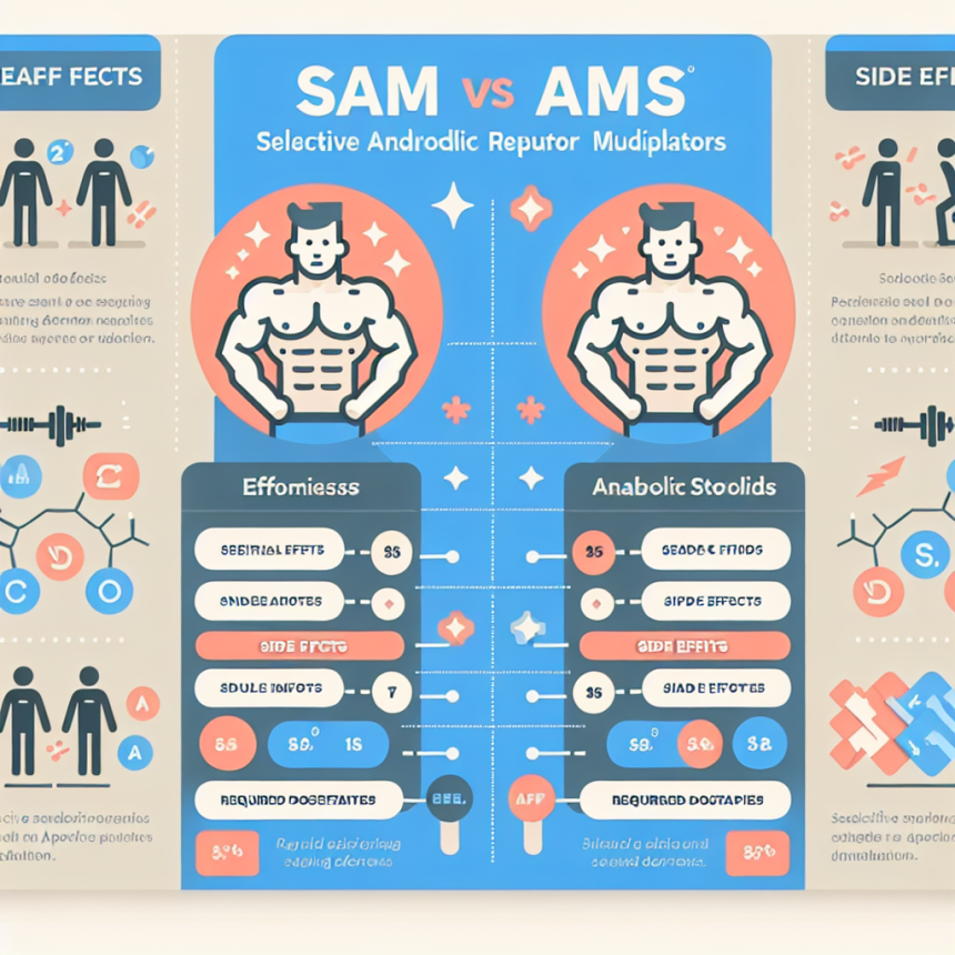 Efficacité des SARM comparée aux stéroïdes anabolisants