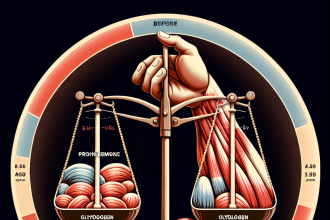 Prohormon et modifications du taux de glycogène musculaire