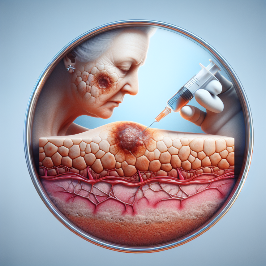 Synthol et décoloration de la peau au niveau de la zone d'injection