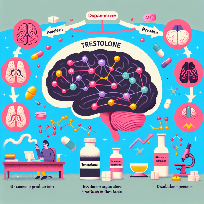 L'effet de la tréstolone sur la production de dopamine ?