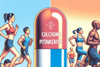 Pitavastatine calcique vs. approche sans médicament dans le sport