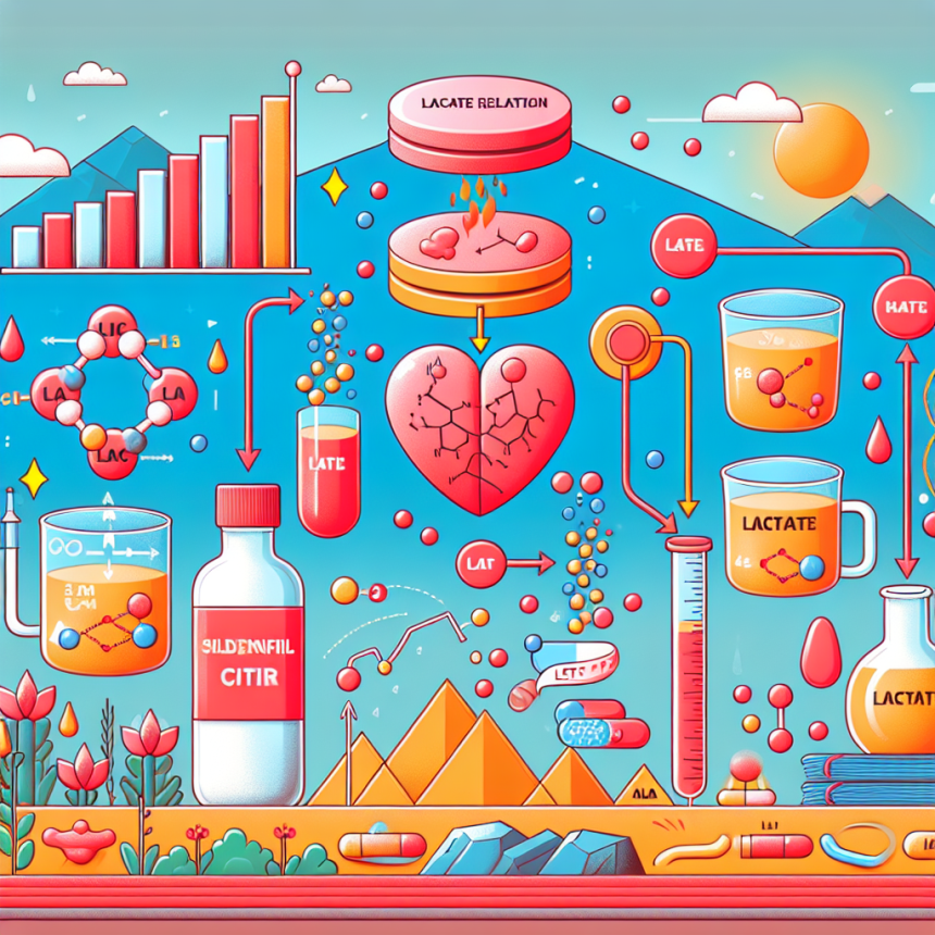 Effet du citrate de sildénafil sur la régulation du lactate